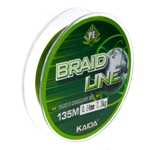 Плетенка BRAID LINE  PE  зеленая (strength increased by 30%) 135м